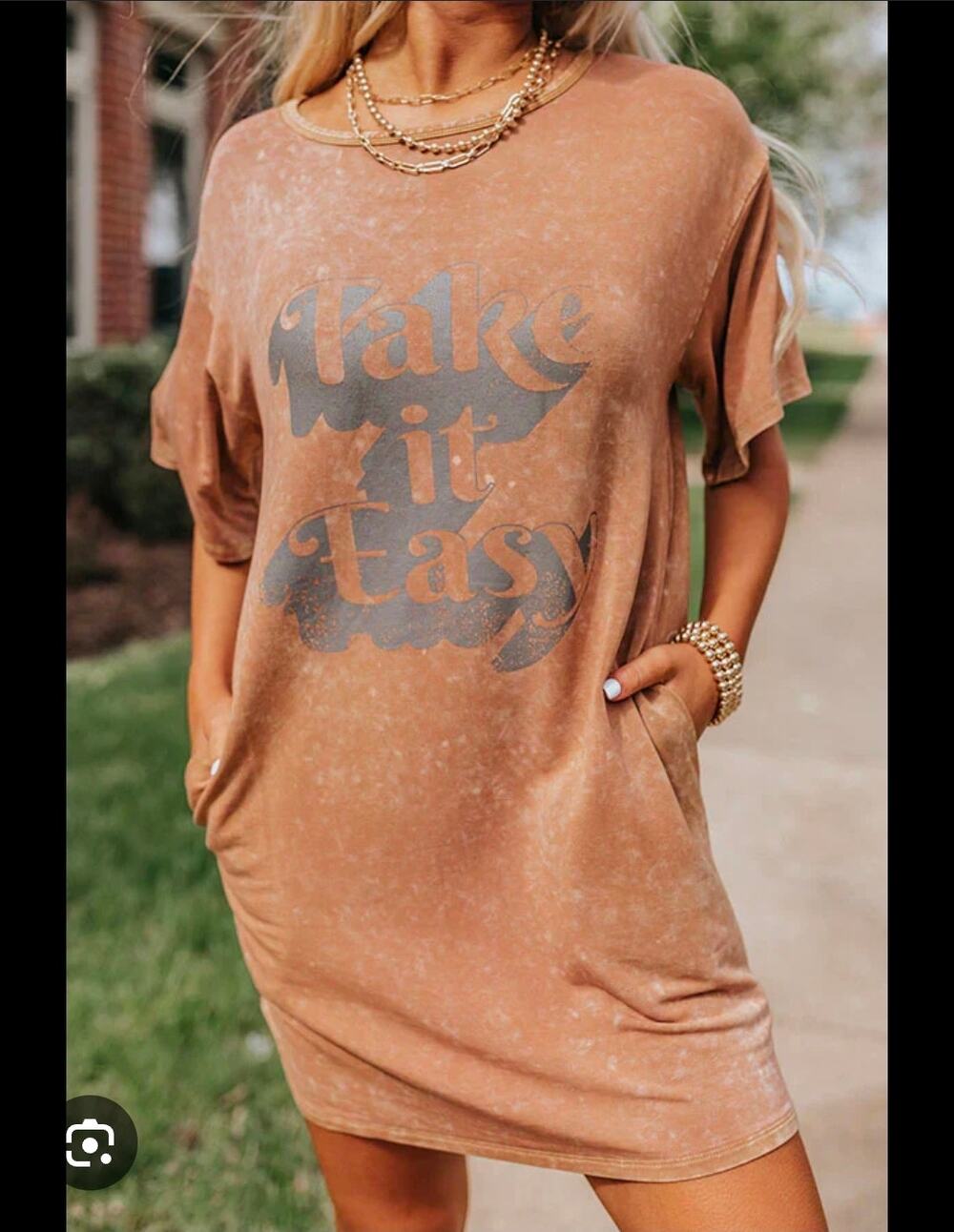 Vintage Canvas The Andie “Take It Easy” Burnout Dress Small